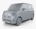 Daihatsu Move Canbus 2020 3D-Modell clay render