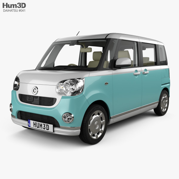 Daihatsu Move Canbus with HQ interior 2020 3D model