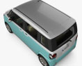 Daihatsu Move Canbus mit Innenraum 2020 3D-Modell Draufsicht