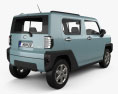 Daihatsu Taft 2023 3D-Modell Rückansicht