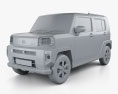 Daihatsu Taft 2023 3D-Modell clay render