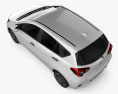 Daihatsu Sirion 2021 3D модель top view