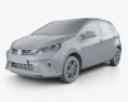 Daihatsu Sirion 2021 3D-Modell clay render