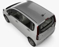 Daihatsu Move з детальним інтер'єром 2015 3D модель top view