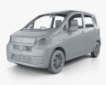 Daihatsu Move mit Innenraum 2015 3D-Modell clay render