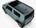 Daihatsu Taft mit Innenraum 2023 3D-Modell Draufsicht