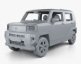 Daihatsu Taft mit Innenraum 2023 3D-Modell clay render