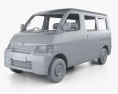 Daihatsu Gran Max Minibus with HQ interior 2012 3d model clay render