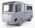 Daihatsu Tsumu mit Innenraum 2023 3D-Modell clay render
