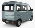 Daihatsu Hijet Cargo Deluxe 2024 3D-Modell Rückansicht