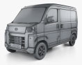 Daihatsu Hijet Cargo Turbo 2024 3D 모델  wire render