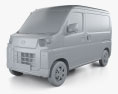 Daihatsu Hijet Cargo Turbo 2024 3Dモデル clay render