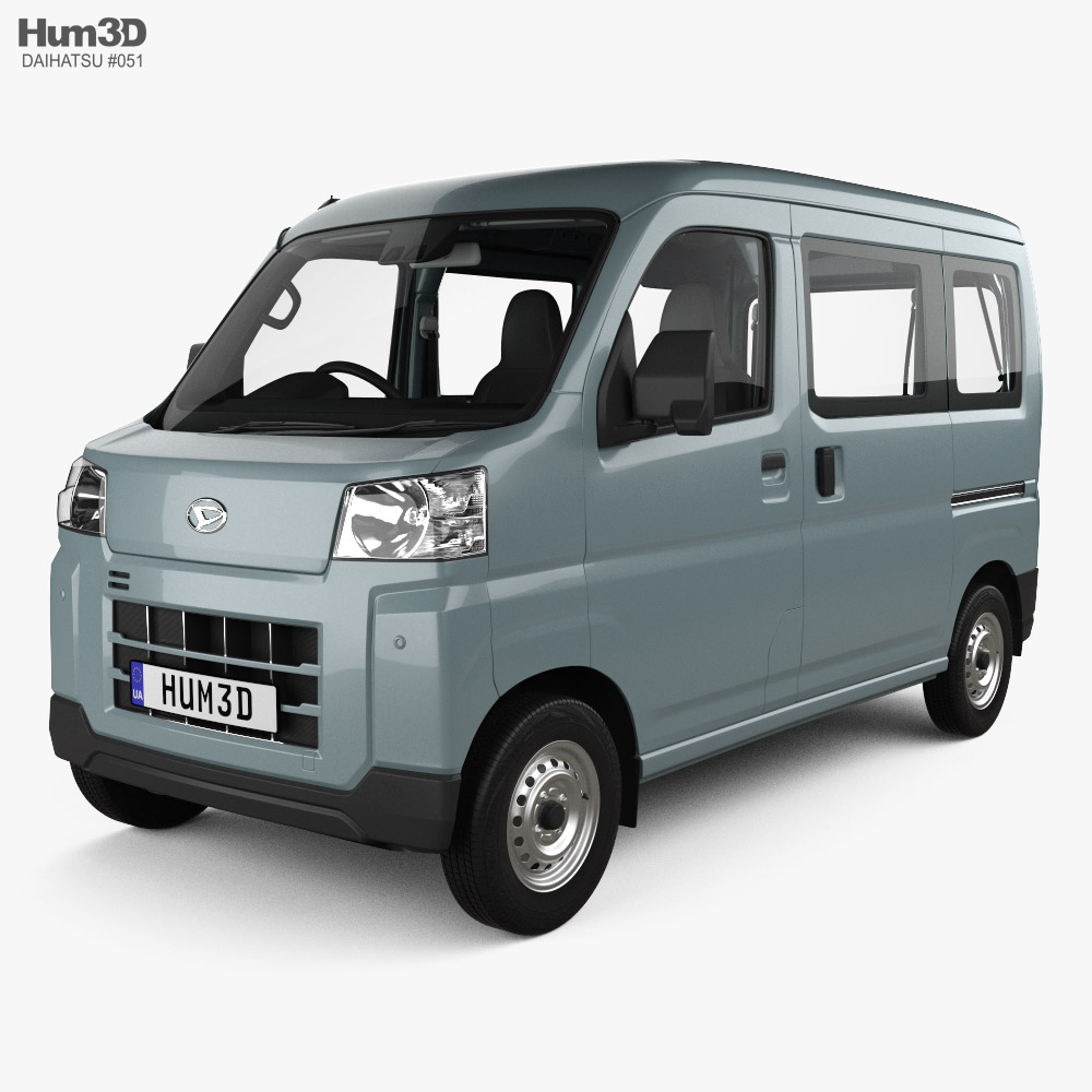 Daihatsu Hijet Cargo Deluxe with HQ interior 2024 3D-Modell