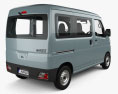 Daihatsu Hijet Cargo Deluxe with HQ interior 2024 3D 모델  back view
