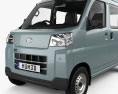 Daihatsu Hijet Cargo Deluxe with HQ interior 2024 3Dモデル