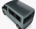 Daihatsu Hijet Cargo Deluxe with HQ interior 2024 3D-Modell Draufsicht