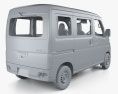 Daihatsu Hijet Cargo Deluxe with HQ interior 2024 3D модель