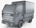 Daihatsu Uniform Truck 2024 3D модель wire render