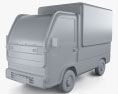 Daihatsu Uniform Truck 2024 3D-Modell clay render