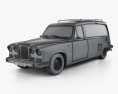Daimler DS420 霊柩車 1987 3Dモデル wire render