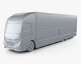 Daimler E-Fuso Vision One Box Truck 2020 3d model clay render