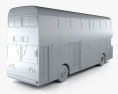 Daimler Fleetline CRG6 Двухэтажный автобус 1965 3D модель clay render