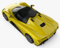 Dallara Stradale 2020 3D模型 顶视图