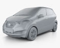 Datsun Redi GO 2019 Modello 3D clay render