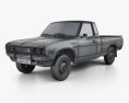 Datsun 620 King Cab 1977 3D 모델  wire render