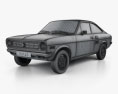 Datsun 1200 coupe 1970 3D模型 wire render