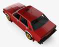 Datsun Stanza 4门 赛车 轿车 1977 3D模型 顶视图