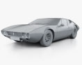 De Tomaso Mangusta 1967 3D модель clay render