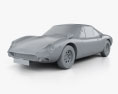 De Tomaso Vallelunga 1965 Modello 3D clay render
