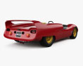 De Tomaso P70 with HQ interior and engine 1968 3d model back view