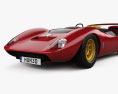 De Tomaso P70 with HQ interior and engine 1968 3d model