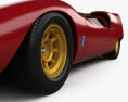 De Tomaso P70 인테리어 가 있는 와 엔진이 1968 3D 모델 