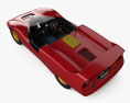 De Tomaso P70 インテリアと とエンジン 1968 3Dモデル top view