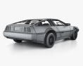 DeLorean DMC-12 带内饰 和发动机 1984 3D模型