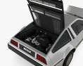 DeLorean DMC-12 インテリアと とエンジン 1984 3Dモデル