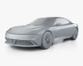 DeLorean Alpha5 Prototype 2024 3D 모델  clay render