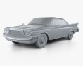DeSoto Fireflite hardtop Coupe 1960 3d model clay render