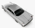 DeSoto Hardtop Coupe 1961 Modello 3D vista dall'alto