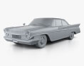 DeSoto Hardtop Coupe 1961 3D模型 clay render