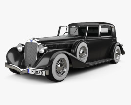 Delage D8 100 クーペ Chauffeur par Franay 1936 3Dモデル