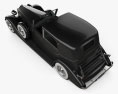 Delage D8 100 쿠페 Chauffeur par Franay 1936 3D 모델  top view