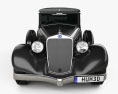 Delage D8 100 coupé Chauffeur par Franay 1936 Modello 3D vista frontale