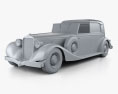 Delage D8 100 coupé Chauffeur par Franay 1936 Modello 3D clay render