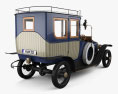 Delage Type A1 Gillotte Coupe 1917 3D-Modell Rückansicht