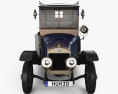 Delage Type A1 Gillotte Coupe 1917 Modèle 3d vue frontale
