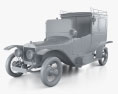 Delage Type A1 Gillotte Coupe 1917 Modello 3D clay render